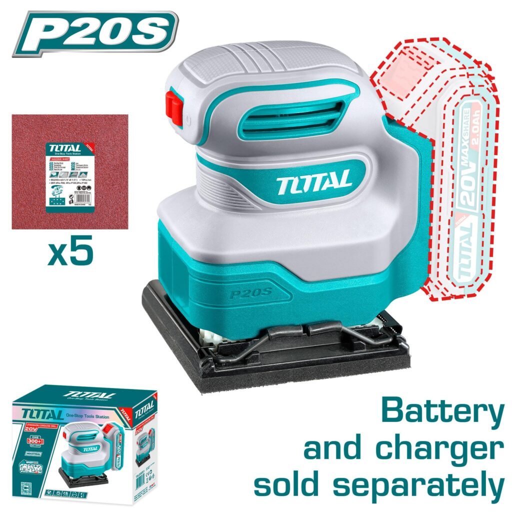 TOTAL Cordless sheet sander 20V TSHSLI2014