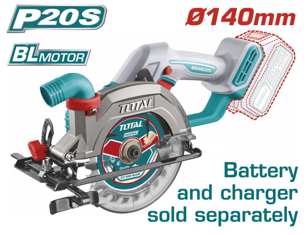 TOTAL Cordless circular saw 20V TSLI1402