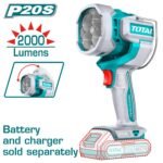 TOTAL Cordless work lamp 2000Lumens TWLI2088