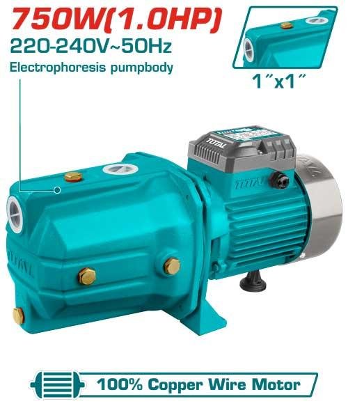 TOTAL Water pump 750W 1.0hp TWP37506