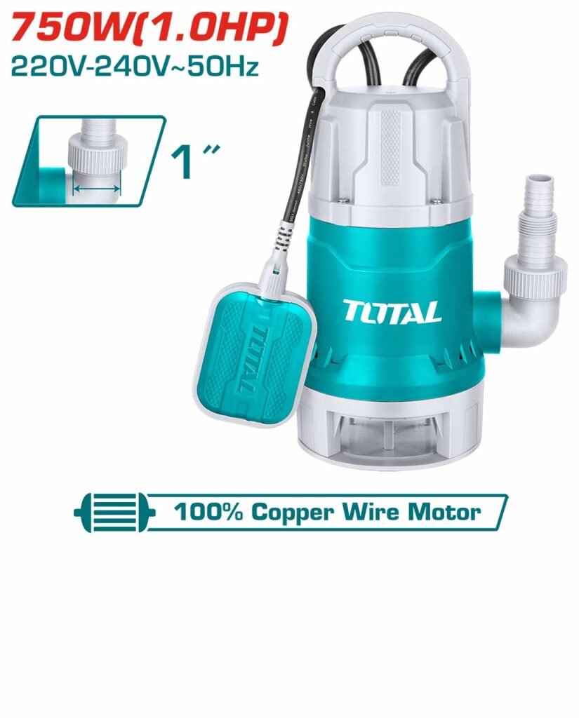 TOTAL Sewage submersible pump 750W TWP87506