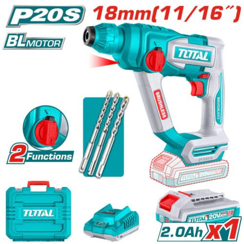 TOTAL Cordless rotary hammer TRHLI201881