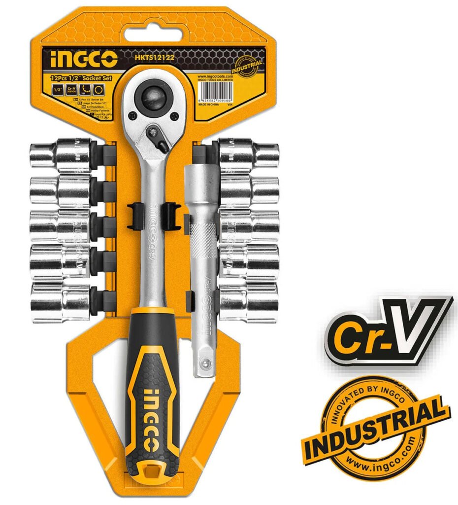 INGCO HKTS12122 12 pcs 1 / 2" Socket Set