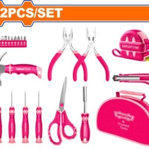 WADFOW 22 Pcs Pink hand tools set WHS1M22