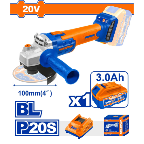 WADFOW Lithium-ion cordless angle grinder WLAPM11