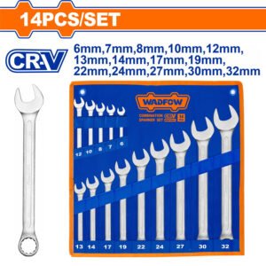 WADFOW 14 Pcs Combination spanner set WSP1M14