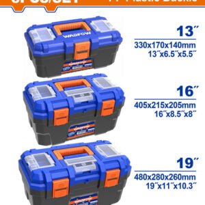 WADFOW 3 Pcs Plastic tool boxes set WTB2103