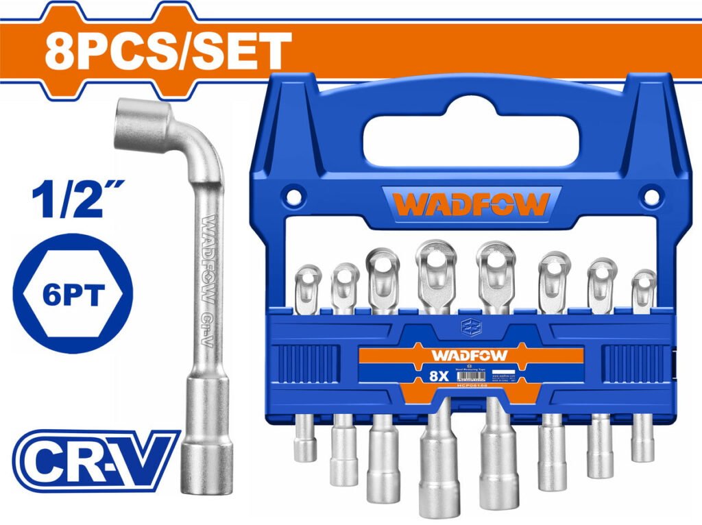 WADFOW L-angled socket wrench set WTH4208