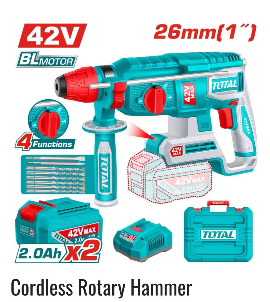 TOTAL 42v Cordless rotary hammer TRHLI422682