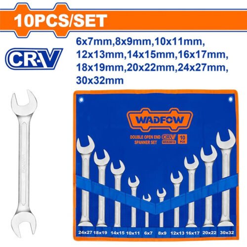 WADFOW 10 Pcs Double open end spanner set WDS2M10