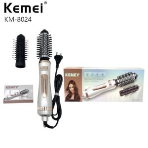 Kemei KM-8024 Volumizer Hot Air Brush Hair Dryer