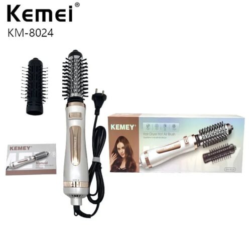 Kemei KM-8024 Volumizer Hot Air Brush Hair Dryer