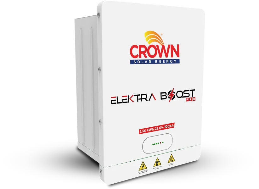 Crown Solar Energy 2.5KW Lithium Battery 25.6V 100Ah (IP65)