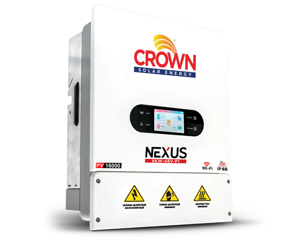 Crown Solar Energy Nexus 8kW Single-Phase Hybrid Inverter (IP66)