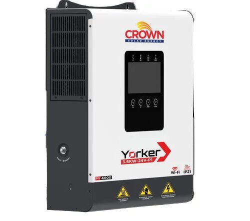 Crown Solar Energy Yorker 3.6kW Single-Phase Hybrid Inverter (IP21)