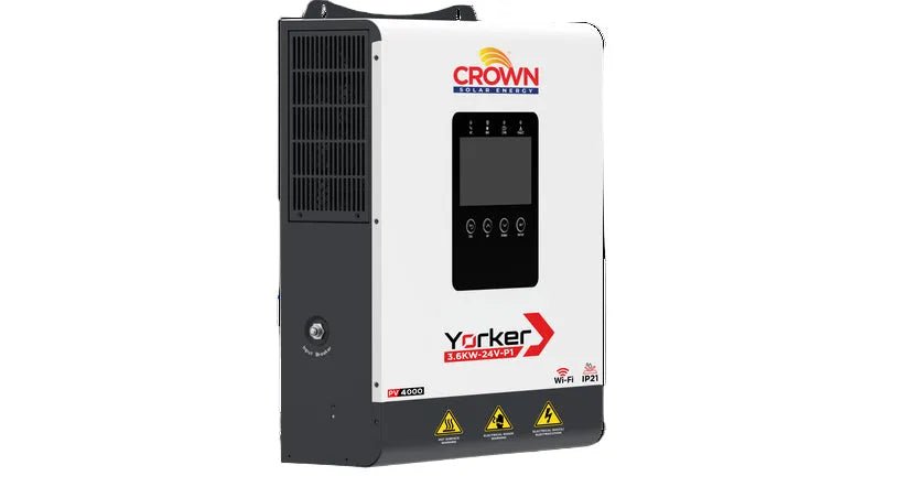 Crown Solar Energy Yorker 3.6kW Single-Phase Hybrid Inverter (IP21)