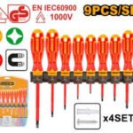 INGCO HKISD0908 9 pcs Insulated Screwdriver Set