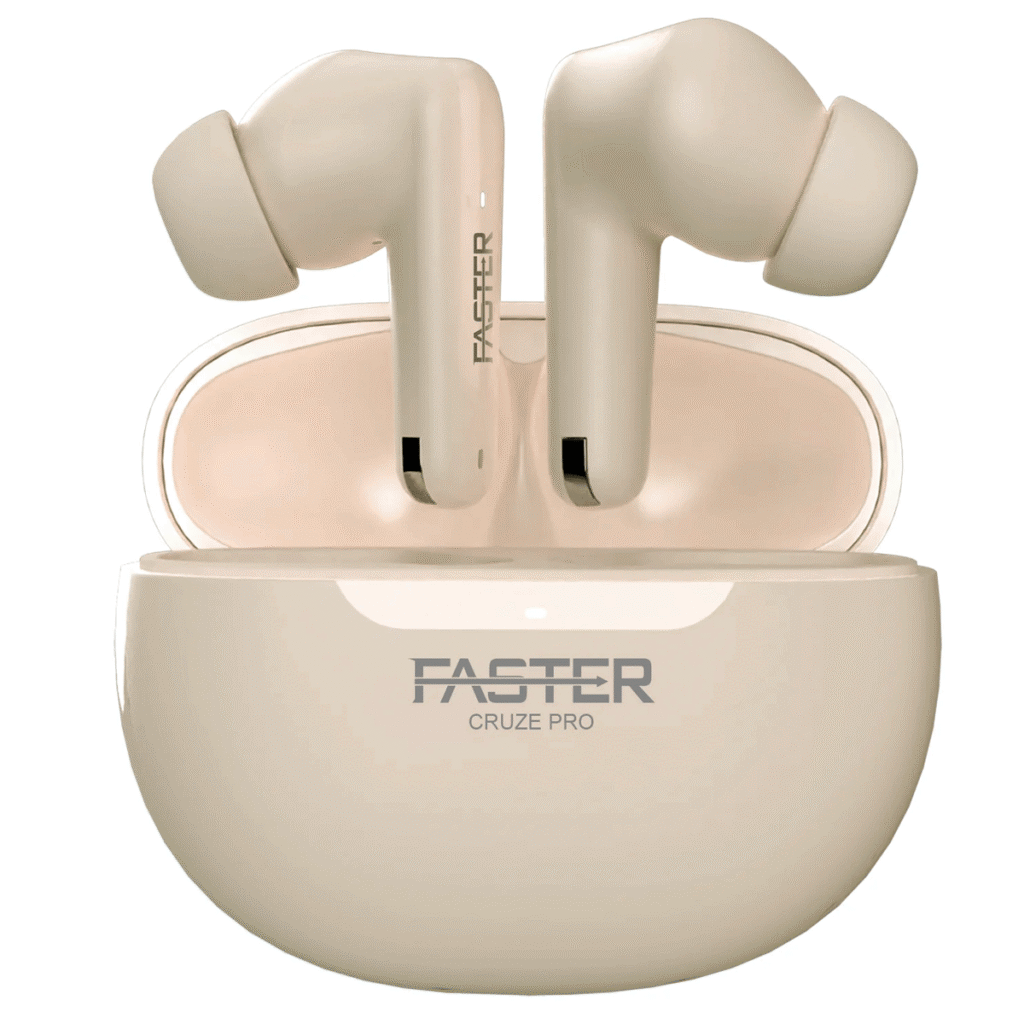 Faster CRUZE-PRO-BEIGE Wireless Earbuds Beige