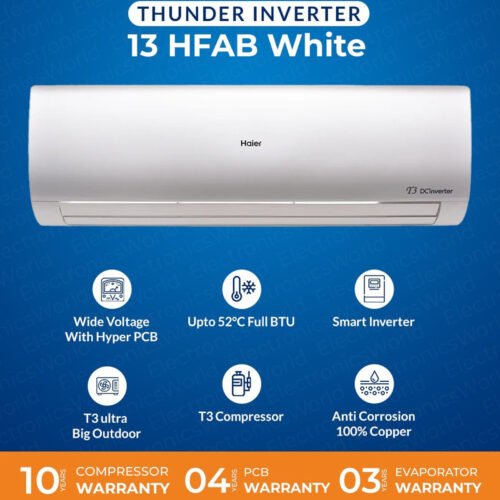 Haier HSU-13HFAB-W Thunder T3 Inverter Split AC 1 Ton