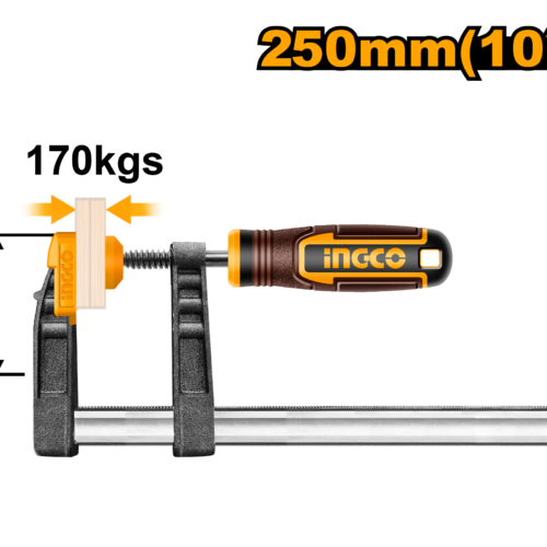 INGCO F clamp with plastic handle 120*800mm HFC021203