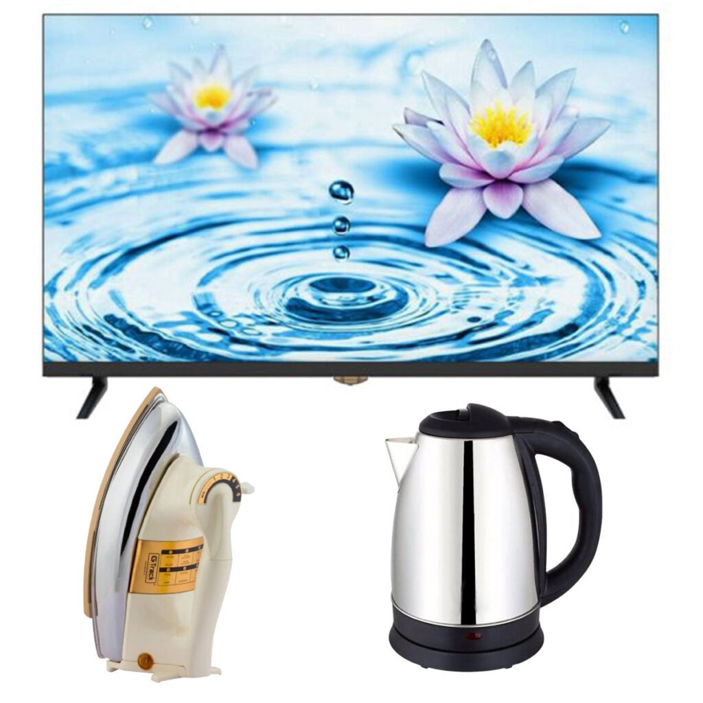 HI-Q 32 Inch F2 Metal Body Android TV With Voice Control Bundle