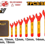 INGCO 7 Pcs insulated open end spanners set HKISPA0701