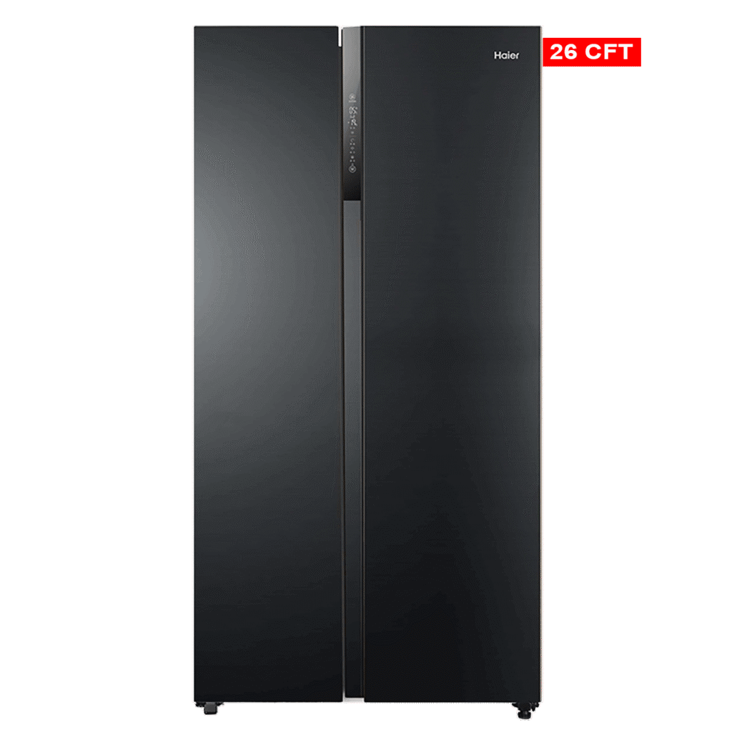 Haier HRF-622IBG Side by Side Inverter Glass Door Refrigerator 22 CFT