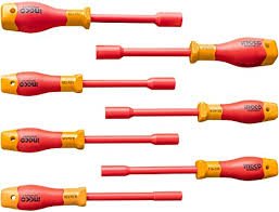 INGCO 7 Pcs insulated nut screwdriver set HKISD0701