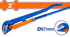 WADFOW 45¬∞ Heavy duty swedish pipe wrench WPW3102
