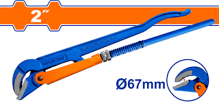WADFOW 45¬∞ Heavy duty swedish pipe wrench WPW3102