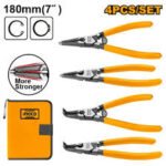 INGCO HCCPS26180 4 pcs Circlip Pliers Set 180mm