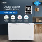 Haier HDF-385I Inverter Double Door Deep Freezer 13.6 CFT