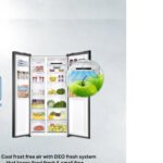 Haier HRF-622IBG Side by Side Inverter Glass Door Refrigerator 22 CFT