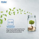 Haier HRF-622IBG Side by Side Inverter Glass Door Refrigerator 22 CFT