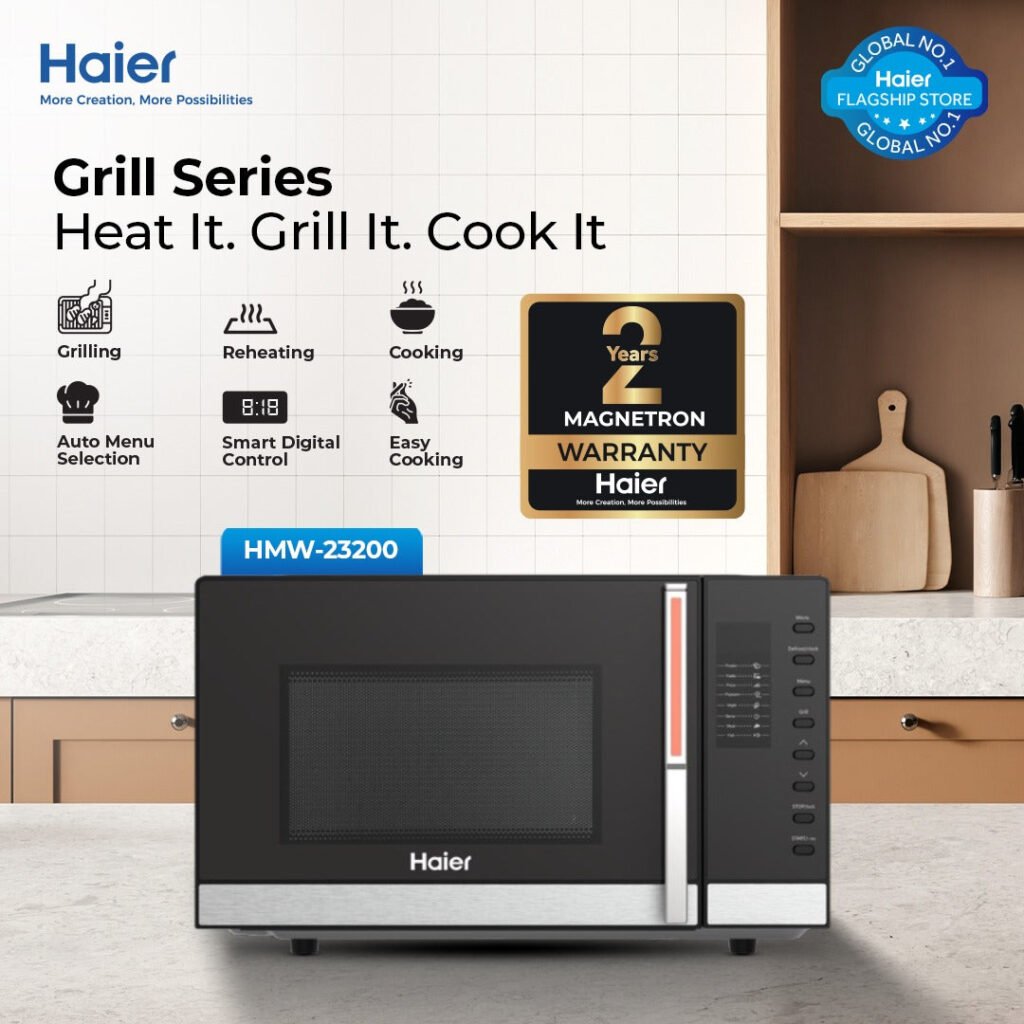Haier HMW-23200 Digital Grill Microwave Oven 23 Liters