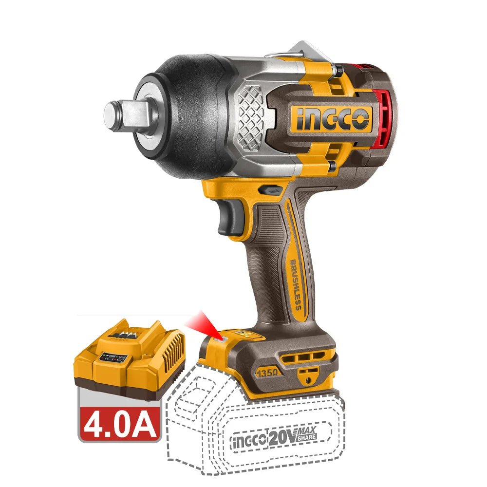 INGCO Cordless impact wrench 20v CIWLI20135