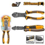 INGCO HCDCP58200 Compound Action Diagonal Cutting Pliers 200mm