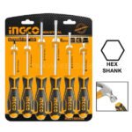 INGCO 6Pcs Go-Through Screwdriver Set HSGT280608