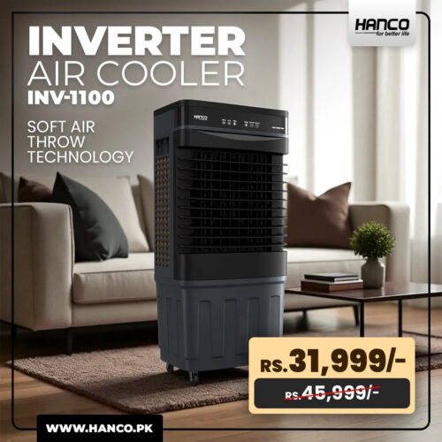 inverter_air_cooler_copy.jpg Hanco Inverter Air Cooler - Model HRC-1100 INV - Room Air Cooler
