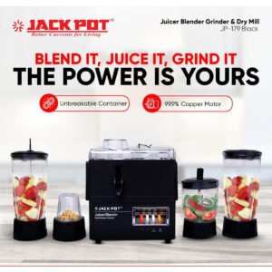 Jackpot JP-179 Juicer Blender Grinder & Dry Mill