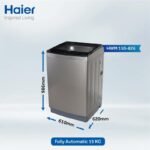 Haier HWM150-826S6 Top Load Washing Machine 15 kg Grey