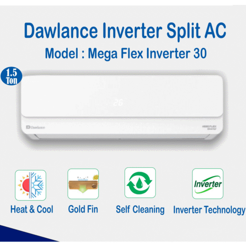 mega-flex.png Dawlance Mega Flex Inverter Split AC 1.5 Ton