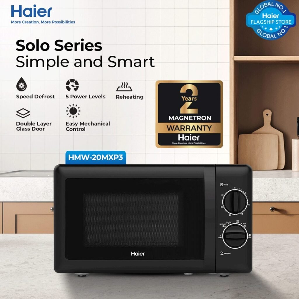 Haier HMW-20MXP3 Solo Microwave Oven 20 Liters