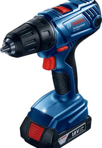 BOSCH Cordless Driver Drill, 13mm, 18.0V, Li-ion, Extra Battery Included, GSR180-LI + GLI180 Professional