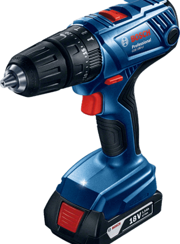 BOSCH Cordless Percussion Driver Drill, 18.0V, Li-ion, Extra Battery Included, GSB180-LI Professional