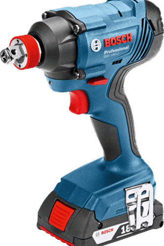 o279465v54_lv-164607-12-GDX180-LI_dyn_01.png BOSCH Cordless Impact Driver/Wrench,18V, Extra Battery Included, GDX180-LI Professional