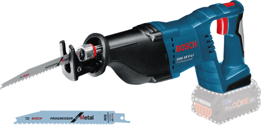 BOSCH Cordless Reciprocating Saw, 18V, Extra Battery Included, GSA18V-LI Professional