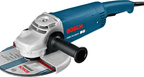 BOSCH Angle Grinder, 9__, 230mm, 2600W, C.Limiter, S.Start, Restart Prot.,Vib. Cont.