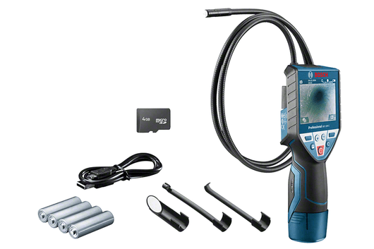 BOSCH Cordless Inspection Camera, 12V, 8.5mm head, MicroSD Card 4GB, GIC120C Professional