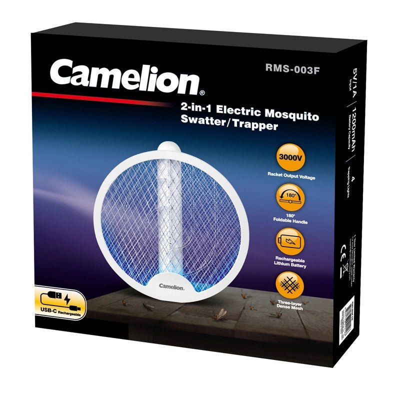Camelion 003F Electric Mosquito Swatter & Trapper